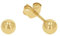 Amor Ohrstecker Unisex Damen Herren Ohrschmuck, 0,4 cm, Gold, Kommt in Schmuck Geschenk Box, 2013849