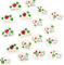 Logbuch-Verlag 12 Viel Glück Glückssteine Mini Glücksbringer 3 cm mit Klebepunkt Glückssymbol kleines Geschenk Silvester