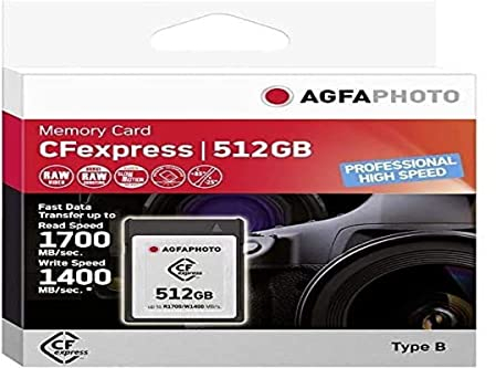 AgfaPhoto CFexpress 512GB Professional High Speed Marke Agfaphoto Schwarz