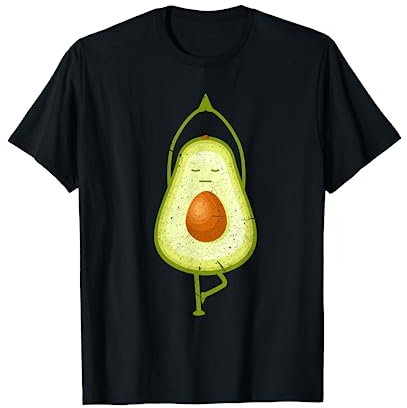 Avocado Yoga Lustige Namaste Meditation Vegan T-Shirt