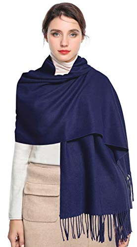 Arctic Penguin Pashmina Schal Frauen Winterschal Warm Wrap Hochzeit Männer Damen Schals 78,5 x 27,5 (Marine)