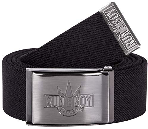 2Stoned Stretchgürtel Koppelgürtel elastisch Rudeboy Stylee in Schwarz, 130cm - 150cm dehnbar, für Damen und Herren