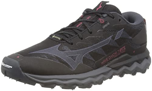 Mizuno Damen Wave Daichi Walking-Schuh, Black/IronG/GarnetRose, 41 EU