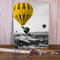 Zdklfm69 Peindre par Nombre Peinture par numéro Kit Complet de Bricolage Paysage Noir et Blanc peintures acryliques Peinture à l'huile décor à la Maison (Pas de Cadre) 40x50cm