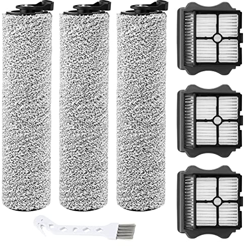 JORAIR iFloor 3 Filtre HEPA et 3 rouleaux de brosse compatible avec les aspirateurs secs et humides sans fil Tineco iFloor 3 Breeze Plus et Floor One S3