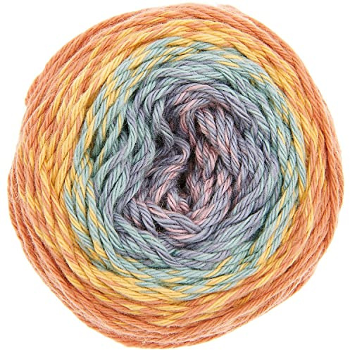 50g Ricorumi -Spin Spin - Farbe: 19 - Verlauf earthy regenbogen - feine Baumwolle zum Häkeln von Amigurumi-Figuren aus den neue Ricorumi-Heften