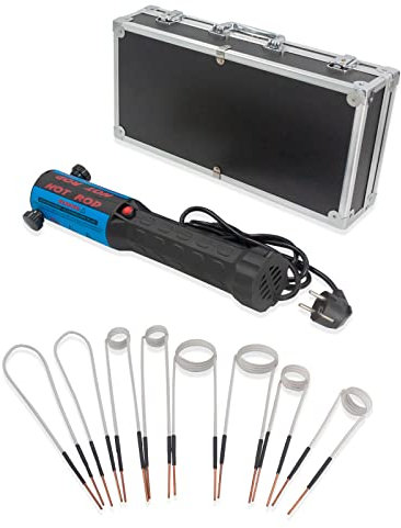 Pakowin Magnetische Induktionsheizung, 1000W Flammenloses Magnetisches Induktionsheizgerät Set mit 8 Spulen Zum Entfernen von festgerosteten Schrauben