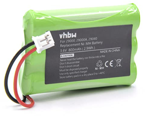 vhbw Akku Ersatz für Motorola CB94-01A, TFL3X44AAA900 für Babyphone Babytalker (800mAh, 3,6V, NiMH)