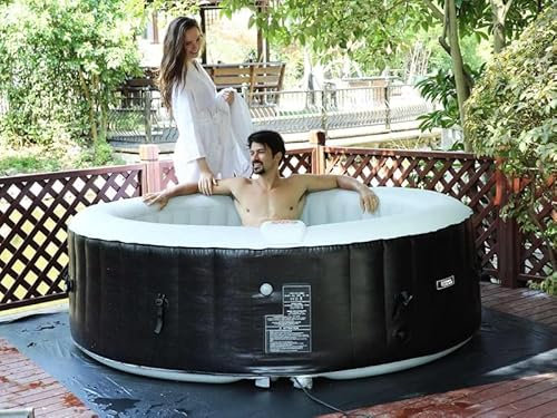 AQUAZENDO Spa Gonflable Rond Bulles 6 Places