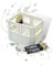 Batterie Bier Kasten Batteriekasten Batteriekiste Batteriebox Aufbewahrungsbox Minikiste Minibox für Aufbewahrung von Batterien AA, AAA, 9V, Leerkiste - 3D gedruckt (AAA, Weiss)