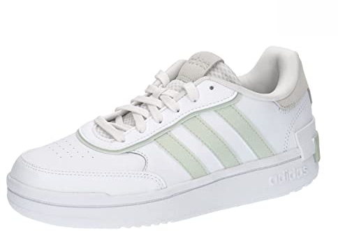 adidas Damen Postmove SE Shoes Basketball-Schuhe, Cloud White/Linen Green/Cloud White, 38 2/3 EU