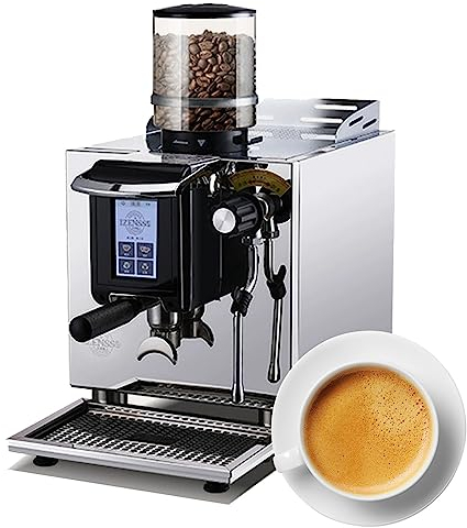 Macchina da caffè Commerciale Ad Alta Pressione da 20 Bar con Macinacaffè, con Serbatoio dell'Acqua, con Montalatte Professionale. Macchina da caffè A Temperatura Controllata Intelligente da 2500W (C
