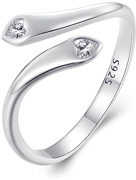 GemKing SCR946-E Double Love Open Ring