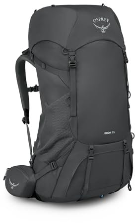 Osprey Rook Herren Rucksack, 65L, Dark Charcoal/Silver Lining, EF