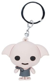 Harry Potter Dobby Chibi-Schlüsselanhänger Vinylfigur, Rosa, 4,5 x 6 cm