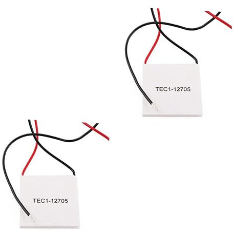 OSALADI 2stücke Thermoelektrischer Kühlmodul Peltier-kühlplatte Für Kühlsysteme Flüssigkeitskühlung Temperaturregler Und Stabile Kühlung Ohne Bewegliche Teile