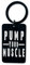Lauthings Pump Your Muscle Workout Keychain Tag Engraved Keyring Steel Pin Pendant