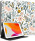 SurgeCraft Schutzhülle für iPad 5/6, Air 1/2, Pro 9,7 – Damen Cute Girls Folio Cover – Blume Kawaii Hülle