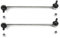 ROBUST 2x Pendelstütze Stabi Vorne für Audi A3 Q3 TT Seat Alhambra Altea Leon Skoda Karoq Kodiaq Octavia Superb VW Arteon Caddy Golf Jetta Passat Scirocco Tiguan Touran 1K0411315B 1K0411315D