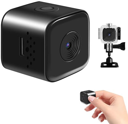 Telecamera Spia Micro Telecamera Visione Notturna Mini Telecamera Telecamera Nascosta Scheda TF 300mAh 1080P HD Interni/Esterni Telecamera Spia Senza Wifi Aspirazione Magnetica