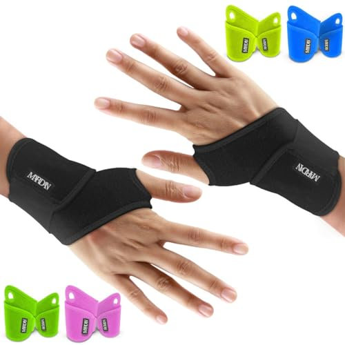 MARDAN®️ 1 Par NEGRO | Muñequera Muñeca Abierta | Muñequera Esguince Muñeca | Muñequera Tendinitis Muñeca | Muñequera | Férula Para Muñeca