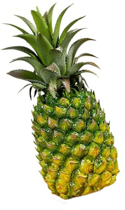 Realistische Ananas Figur, Ananas Deko, Kunstobst Deko für Zuhause, Stilvolles Ornament, Simulierte Obstdekoration für Kinder, Bildung, Zuhause, 10cmx24cm
