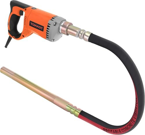 Elektrischer Betonrüttler,1300W Hand - Betonrüttler,2 m langer Kupferstange Betonwerkzeuge Beton Rüttelflasche für Betonbauanlässe wie Straßen,Tunnel,Haus usw (2m Betonrüttler)