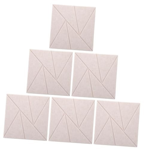 TOYANDONA 6pièces Panneaux Acoustiques Mousse Autocollants Pour Isolation Sonore Absorption Acoustique Pour Studio Bureau Et Salle De Jeu