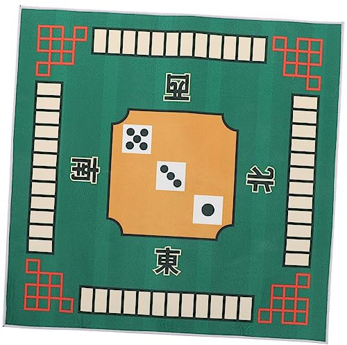 JOINPAYA Polyester und Latex Mahjong rutschfest Matte, Grün