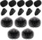 15pcs Bonnette Micro-Cravate, 5 Pare-Brise en Fourrure 5 Housses en Mousse et 5 Clips pour Micro-Cravate Accessoires pour Microphone à Revers pour Réduire le Bruit du Vent