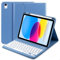 Keyboard for iPad 10th Generation 10.9 inch, Compatible with New 11th Generation (A16) 11 inch, Wireless Detachable Bluetooth Keyboard Case for iPad 10th 2022/ 11th 2025, Blue (iPencil Not Include)