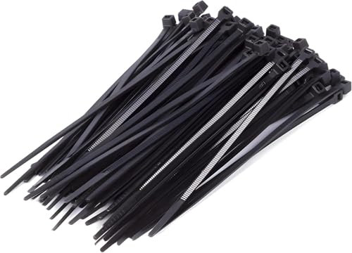PARENCE.- Lot de 500 Colliers de Serrages en Plastique - 500 Pièces, Serflex, Serres-Câble, Rislan, attache câble - 100x2,5mm, Noir