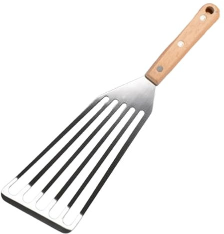 Stainless Steel Fish Spatula Professional Fish Spatula Metal Flexible Slotted Turner for Cooking Frying Grilling Dishwasher Safe (Large size12.6in)