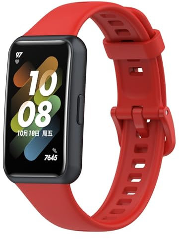 Générique Bracelet de Montre Connectée Compatibles avec Huawei Band 7, Bracelets de Montre Accessoires en Silicone Sportifs Montre Sport de Remplacement Bandes de Watch Strap Bracelets