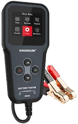 BM520 24V 12V 6V Car Battery Tester 2Ah-220Ah Scanners Truck Battery System Test Battery Analyzer Cranking Tester Tool