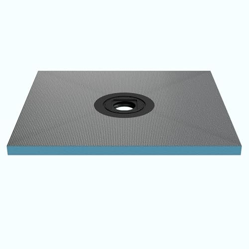 Mai & Mai Piatto Doccia da Piastrellare in Rigida Polistirene 80x90x4 cm, Piatto Doccia Pronto da Piastrellare per Bagno, Tagliabile Dimensione XPS-Duschboard01
