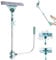 Window Cleaning Kit, U-Shaped Telescopic Double Sided Safe for High Floor Mirrors Doors Outside Cleaner