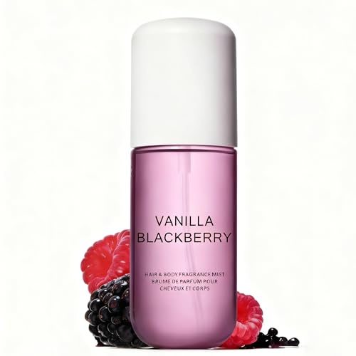 Vanilla Parfums, Vanilla Blackberrys Lang Anhaltender Haut-Körpernebel, Vanilla Skin Parfüm, Haar & Körper Duftspray, Eau de Parfum, Reisegröße, Tragbares Parfümspray
