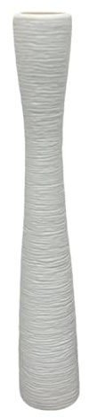 Colcolo Tall Floor Vase Flower Holder Home Decor Gift Party Shelf Plant Pot Decorative Standing Vase for Living Room Branches Office, White 38.5cm