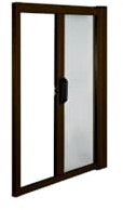 Irs Zanzariera Avvolgibile Orizzontale, Marrone, Alluminio, 140x240 cm, per Porte, Meccanismo a Molla