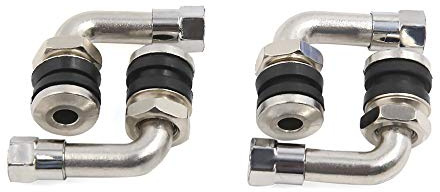 sourcingmap 4 Pcs 110 Degree Angle Tubeless Tire Valve Stem Cap for Motorcycle