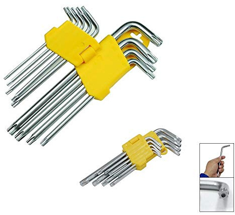 CACCIAVITI TORX SET 9 CACCIAVITE CHIAVI VARIE MISURE
