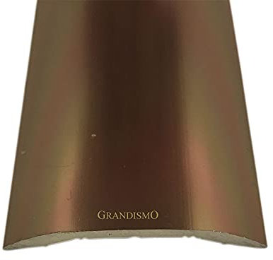 Grandismo® Stick-Down Cover Plate Strip - 37mm Width - Trim Metal Doorbar - Black (Bronze)