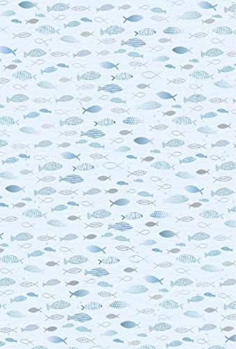 Heyda 204772697 Karton A4 200g Fische Hellblau(10 Stück)