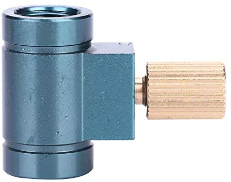 Gas Refill Adapter,Nachfülladapter für Gaskanister, Ventil zum Aufblasen des Ofenkopf-Gastanks, Ventil zum Aufblasen des langen Gastanks, flacher Gastank, geeignet für Camping im Freien, Wandern usw.