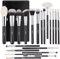 BEILI Make Up Pinsel Set Professionelle Schminkpinsel Makeup Pinselset,Natürliches Ziegenhaar Hochwertiges Synthetisches Borsten,für Foundation Blending Gesichtspuder Rouge Concealer Augenkosmeti
