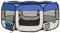 vidaXL Welpenlaufstall Faltbar Blau 145x145x61cm Welpenauslauf Tierlaufstall