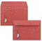 25x Briefumschläge DIN C6 in Rot mit Weihnachtsmann Motiv - Haftklebung mit Abziehstreifen - 114 x 162 mm - 80 g/m² - Weihnachtsumschläge mit Motiv für Firmen und Privat