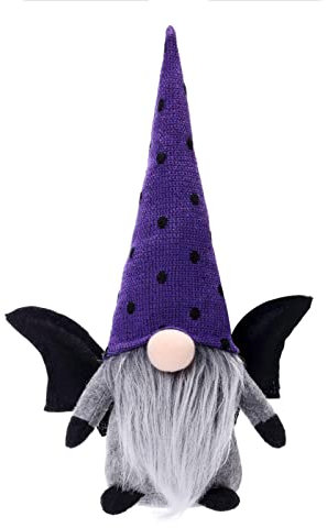 Halloween-Zwerg Dekorationen, Teufel gesichtsloser Zwerg, schwedische skandinavische Puppe – skandinavische Fledermaus-Plüschpuppe für Bauernhaus Zuhause Geschenk Dekor A/a