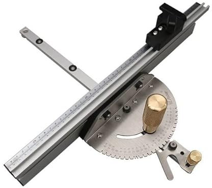 YSANO Gehrung Messgerät mit Track Stop Table Saw Sawing -Montage -Winkel Lineal for Bandsäge DIY Tischlerholzwerkzeuge (Color : B 450MM)